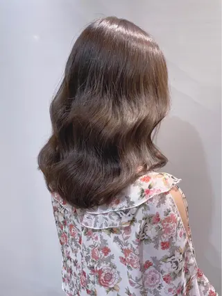 ミディアム カラー ヘアアレンジ As hair所属・柔らか垢抜けｶﾗｰと ｶｯﾄ🫧ASUKAのヘアスタイル