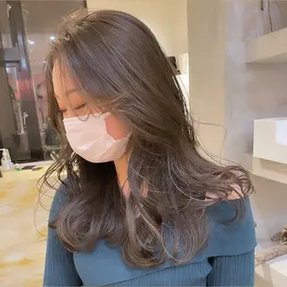 セミロング カラー 🫧透明感ヘア🫧 🧸竹花　彩希🧸のヘアスタイル