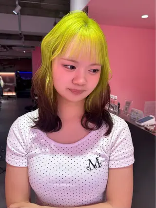 ミディアム ブリーチカラー 特化/MAHIROのヘアスタイル