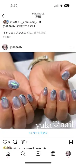 ネイル yuki♡nail 光が丘駅7分のネイルデザイン