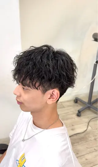 ショート パーマ メンズ カルマ/毛流れ/ メンズヘア/荒井博之のヘアスタイル