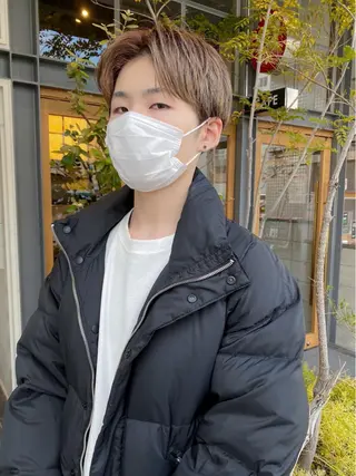 ショート カラー メンズ 栄/矢場町 三井太朗のヘアスタイル