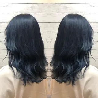 セミロング カラー 韓国ヘア🤍髪質改善 🇰🇷AKANEのヘアスタイル