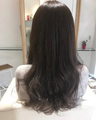 ロング カラー 安永 涼のヘアスタイル