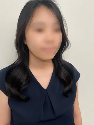 セミロング レイヤー/デジパ SAKIのヘアスタイル