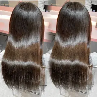 ロング パーマ ヘアアレンジ レイヤー♡透明感/ 艶カラー🦢こころのヘアスタイル