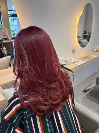 ロング カラー レイヤー/透明感/髪 質改善/メンズ/佐藤のヘアスタイル