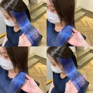 ロング カラー 艶カラー/韓国顔周り 🎀mamiのヘアスタイル