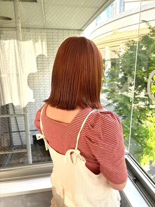 ショート カラー ヘアアレンジ 女性専用サロンiiro【イロ】所属・【韓国ヘア/透明感 カラー】makotoのヘアスタイル