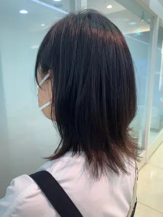 ミディアム カラー 似合わせカラー/艶 髪質改善/ヨシザキのヘアスタイル