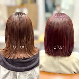 カラー かわいいを＋🎀☘️ 上品hair/ 星愛のヘアスタイル