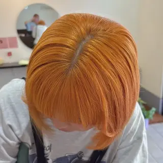 カラー ★艶ハイトーン★ LUCKモミジのヘアスタイル