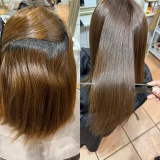 セミロング 髪質改善美容室bokuno3号店所属・前髪生えぐせ直し♡ お顔周りカット☆スガのヘアスタイル