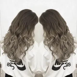 ロング カラー ヘアアレンジ TATSUYA アートディレクターのヘアスタイル