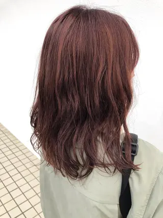 ミディアム カラー パーマ ⚡️メンズ/波巻き/ 片岡篤宣/水戸⚡️のヘアスタイル