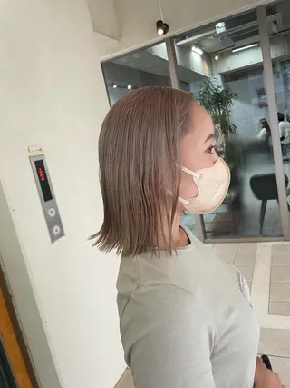 ミディアム andKおもろまち店 艶ダブルカラー✨のヘアスタイル