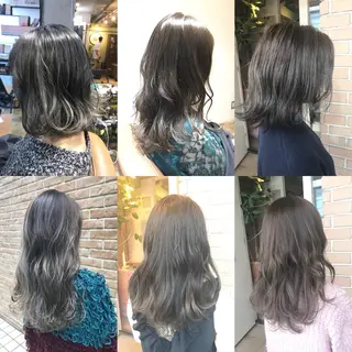 ミディアム カラー パーマ ヘアアレンジ メンズ キッズ ネイル マツエク・マツパ サロンドミルク 原宿のヘアスタイル