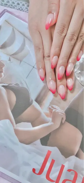 セミロング カラー キッズ ネイル マツエク・マツパ 💎ビューティサロン 湘南　RIRAN💎のネイルデザイン