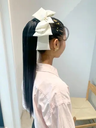 ロング カラー ヘアアレンジ yuka .のヘアスタイル