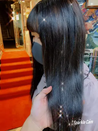 ロング カラー ヘアアレンジ haco+所属・🌈派手髪エクステ ブレイズ🌈ひろとのヘアスタイル