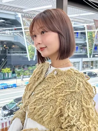 ショート カラー 透明感/ベージュ /kazui🐈のヘアスタイル