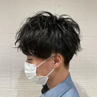 ショート パーマ メンズ 【メンズ縮毛矯正】 田中秀斗のヘアスタイル