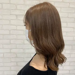 セミロング カラー パーマ ヘアアレンジ マツエク・マツパ ノンダメージサロンBonheur銀座並木通り店所属・ULTOWA/銀座 ERIのヘアスタイル
