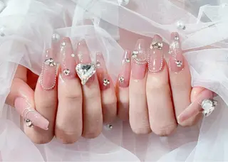 ネイル 【パラジェル・フィルイン】 T&BNAIL STUDIO所属・り オ　ロング無制限中のネイルデザイン