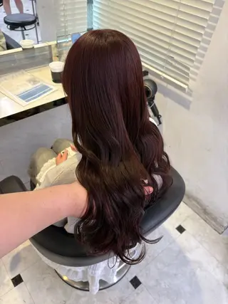 ロング カラー 透明感ベージュカラー 🪞上野🪞AIのヘアスタイル