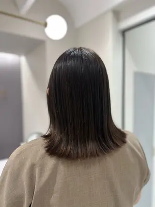 ミディアム カラー 韓国レイヤー✨ yasuko銀座のヘアスタイル