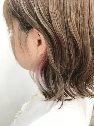 ミディアム カラー 池田 雄太 ✨美髪縮毛矯正✨のヘアスタイル