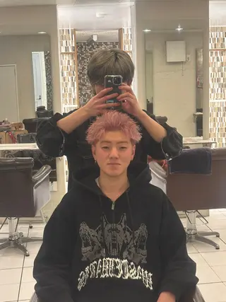 郡山駅前美容師 真野目暉のヘアスタイル