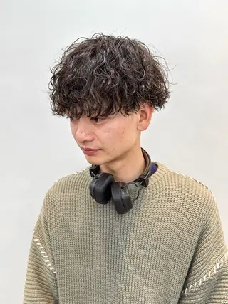 ショート パーマ メンズ メンズパーマ メンズ特化ryoのヘアスタイル