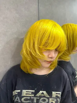 ショート REDEAL 渋谷所属・こうき/縮毛矯正/ ブリーチ縮毛矯正のヘアスタイル