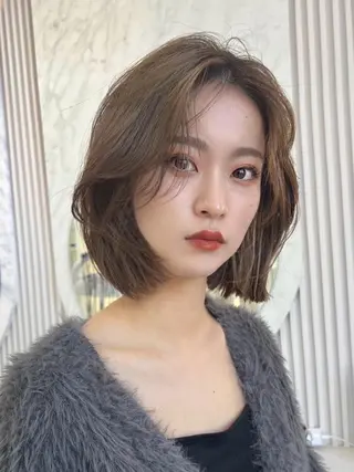 ミディアム カラー レイヤー専門家 ダブルカラー修のヘアスタイル