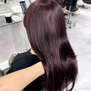 ロング カラー 🫧うる艶トレンド 🫧透明感カラーのヘアスタイル