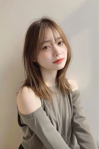 セミロング カラー ☀️Luana☀️ 公式/大通のヘアスタイル