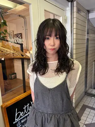 ミディアム パーマ kaito パーマ募集！🔵のヘアスタイル