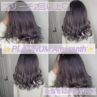 ロング カラー メンズ JuNブリーチに 縮毛矯正するプロのヘアスタイル