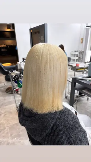 ミディアム ブリーチカラー特化 ✨️永井諒のヘアスタイル