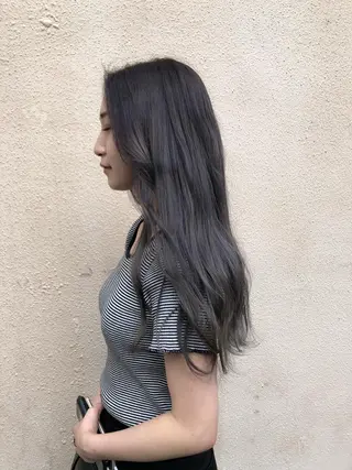 ロング カラー a rikaのヘアスタイル