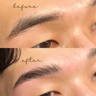 メンズ アイブロウ 眉毛&フェイス WAX専門ハルヒラリの眉毛・アイブロウイメージ