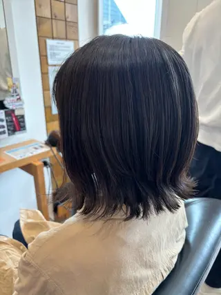 ミディアム 秋山知穂🌸縮毛矯正 ショートお任せ🌸のヘアスタイル