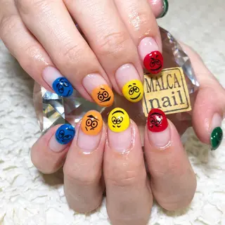 ミディアム パーマ ヘアアレンジ キッズ ネイル マツエク・マツパ MALCAnail(マルカネイル)所属・荒木 莉奈のネイルデザイン