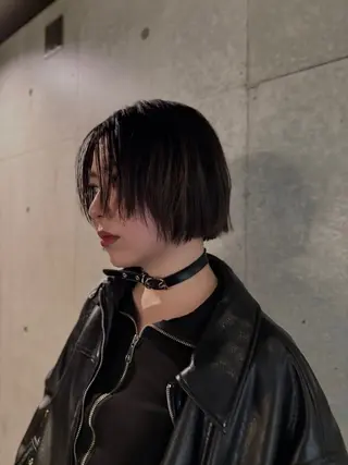 ショート casi所属・メンズパーマ／ボブ 星本広海のヘアスタイル