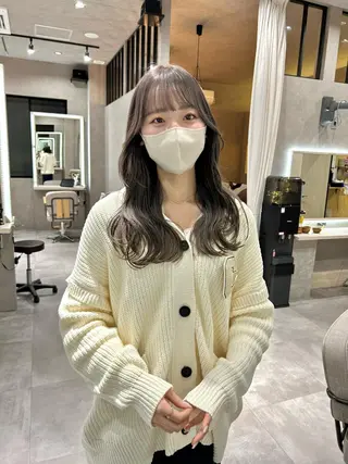 セミロング カラー mood tatemachiのヘアスタイル