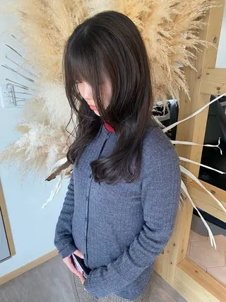 セミロング カラー SORA.桂川店所属・内野 友貴のヘアスタイル