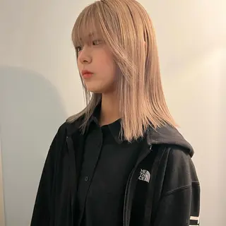 ミディアム カラー 舟橋耀/ブリーチカラ ー/レイヤーカットのヘアスタイル