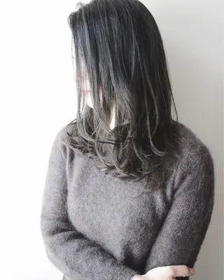 セミロング Croix   Hair所属・吉本 知弘のヘアスタイル