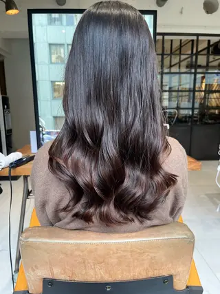 セミロング スタジオノル パーマ🌀あやなのヘアスタイル